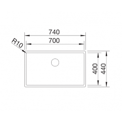 Zlewozmywak Blanco CLARON 700-U stal Durinox z InFino 523 387